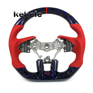 Volant en carbone forgé bleu personnalisé pour Subaru <span class=keywords><strong>VX</strong></span> Legacy Outback Forester Toyota AE86 Brz Scion FR-S Coupé 2013-2016 - Product Image 1