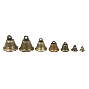 <span class=keywords><strong>Mini</strong></span> Campanas Doradas de 10mm-50mm, Artesanía Metálica Hecha a Mano, Decoración para Árbol de Navidad, Adorno Colgante para Mascotas, Manualidades, Regalo - Product Image 5