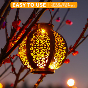 <strong>Solar</strong> <strong>Garden</strong> Light Path Patio Yard Hollow Lamp Decoration Outdoor Hanging <strong>Lantern</strong> - Product Image 6