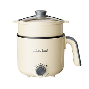 Cuisinière électrique multifonctionnelle 1.8L 110V/220V Mini Hot Pot Ménage Auto-Thermostat Contrôle Mécanique Verre Nouilles Cuisson - Product Image 1
