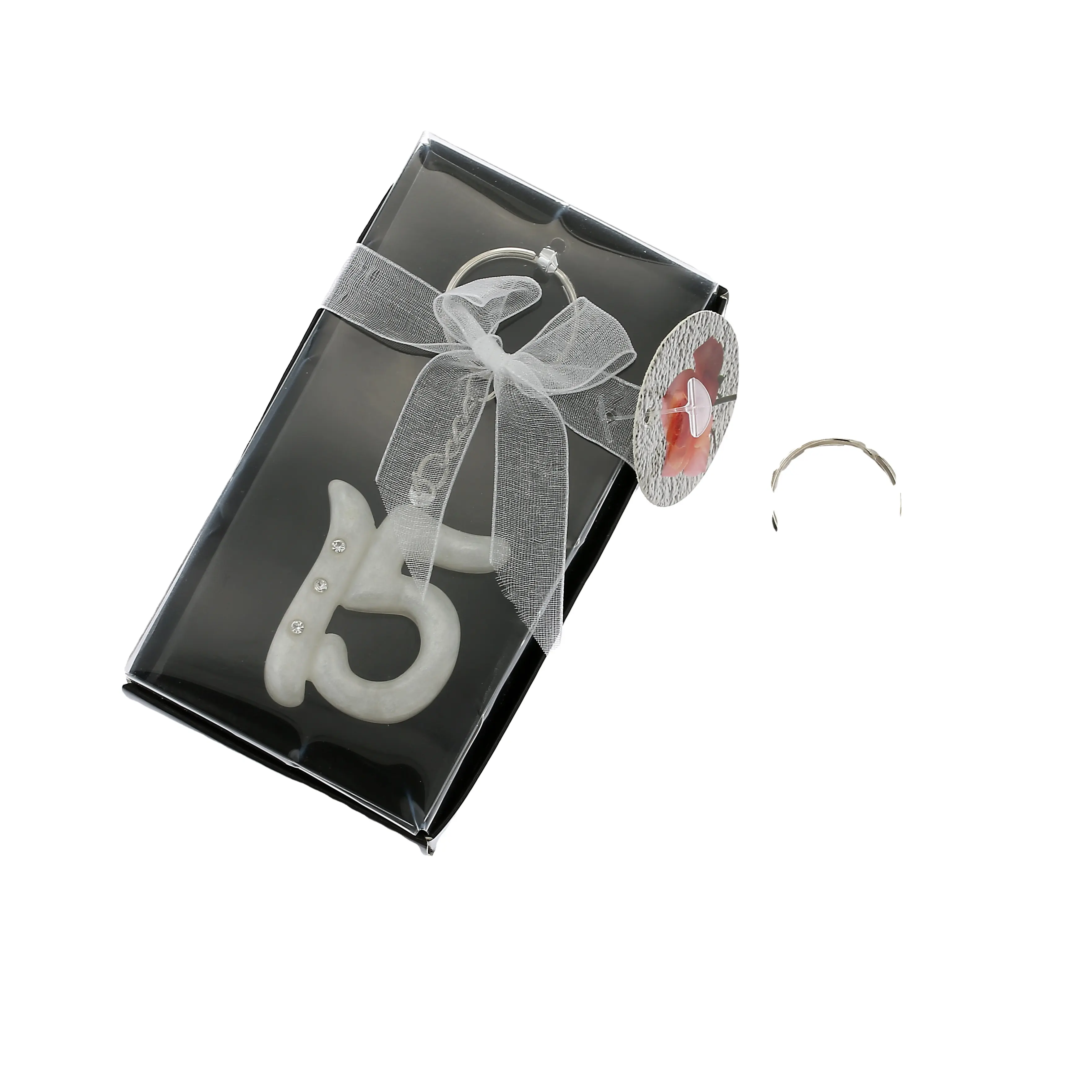 Оптовая продажа, кольцо для ключей, персонализированный брелок для ключей с номером 15