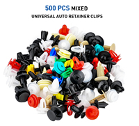 Kit de 500 attaches universelles pour voiture, organiseur de clips de fixation pour garnitures de carrosserie, panneaux de pare-chocs et pare-boue