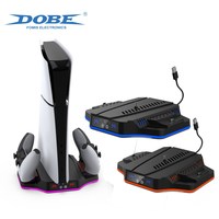 DOBE Wholesale TP5-3583 Station de charge avec ventilateur de refroidissement RGB pour PS5, accessoires de jeu, support de charge pour PS5 Slim/Pro