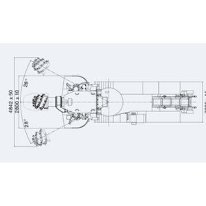 Ebz75 Kleine Tunnel Boormachine Boom Type 46 R/Min 50Hz 400Mm 450Mm 75kw Elektrische Mijnbouw Crawler Roadheader Boorindustrieën Voor Aardgas - Product Image 3