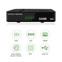 H.264 H.265 TV Box DVB T/T2 vous-tube Wifi PVR lecteur multimédia 1080P Simple Android TV numérique péritel AV câble DVB-T2 décodeur
