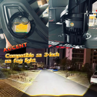 Kit de Instalación de Faros Antiniebla VAHID para Hyundai Accent 2011-2017, 3 Pulgadas, IP68, Impermeable, 12V, LED, Nuevo