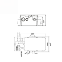 Pompe de vidange de cale entièrement automatique 12V 24V pour bateau, camping-car, salle de bain, élimination de l'eau marine