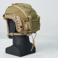 Housse de protection pour visière de casque tactique FAST en nylon 500D camouflage, avec compartiment pour batterie et sac de rangement, pour le transport transfrontalier