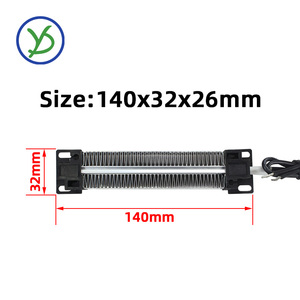YIDU - Elemento Calefactor de Cerámica <span class=keywords><strong>PTC</strong></span> Aislado de 140*32 mm, 220 V, 300 W, Calentador Eléctrico <span class=keywords><strong>PTC</strong></span> Industrial, Rango de Trabajo de -30 °C a 120 °C, 1 Año de Garantía - Product Image 2