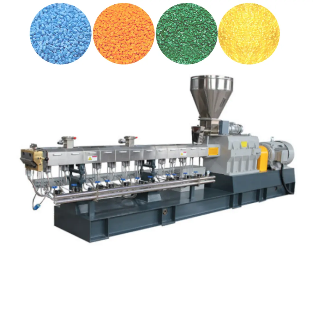 Air Cooling Strand Pelletizing Line Granule Making Twin Screw Extruder