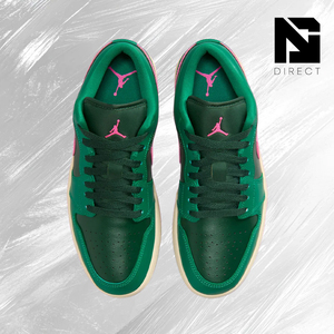 Wmns Air <span class=keywords><strong>Jordan</strong></span> <span class=keywords><strong>1</strong></span> <span class=keywords><strong>Low</strong></span> 'Malachite Pink Blast' รองเท้าผ้าใบหนังสำหรับผู้หญิงสำหรับเล่นสเก็ตบอร์ดแบบผูกเชือก รองเท้าไนกี้ทรงหัวมน - Product Image 3