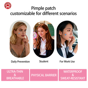 VESTA Patchs Hydrocolloïdes Anti-âge Éclaircissants et Anti-acné Sans Parfum en Forme de Cœur à l'Hamamélis et à l'Arbre à Thé, Meilleures Ventes, Sans Cruauté Animale - Product Image 2