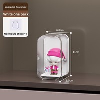 Boîte de présentation boîte aveugle de bureau transparente support de rangement pour jouets en peluche et Figurines en tissu bac de rangement en plastique