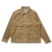 Ensemble deux pièces en velours côtelé pour homme avec logo personnalisé, veste et pantalon cargo, survêtement décontracté à coupe ample avec boutons, tenue décontractée pour homme