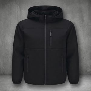 Custom Logo Embroidered Mandarin Collar <b>Thin</b> Formal Zipper <b>Waterproof</b> Breathable Windproof Unisex Winter <b>Jacket</b> - Product Image 3