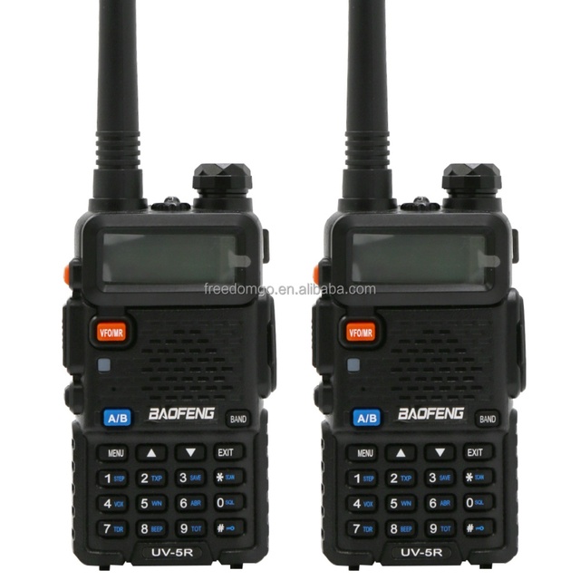 BAO FENG BF UV-5R 8W Dual-Band VHF/UHF Handheld Transceiver LED Display 128 Channels High Power Walkie-Talkie 3-10KM Range IPX-1