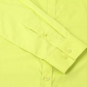 Logo personalizzato elasticizzato elegante <span class=keywords><strong>uomo</strong></span> d'affari manica lunga <span class=keywords><strong>verde</strong></span> tinta unita camicie da <span class=keywords><strong>uomo</strong></span> - Product Image 4