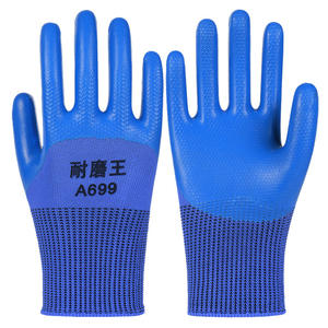 Guantes de Trabajo de Látex Wear King A699, Textura Completa con Microdiamantes en Relieve, Resistentes a la Abrasión, para Construcción, Logística y Manipulación - Product Image 1