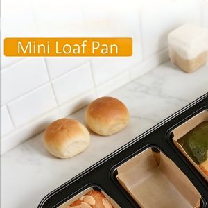Silicone Parchment Paper For Mini Bread Molds Non Stick Baking Mat Rectangle 100 Packs Oven Safe Muffin Pans - Product Image 2