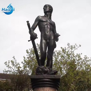 <span class=keywords><strong>Escultura</strong></span> Antigua de Latón Fundido, Estatua de Bronce de Tamaño Real de <span class=keywords><strong>David</strong></span> - Product Image 1