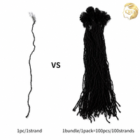 Extensions de micro-sisterlocks en cheveux humains 0,2 cm, faits à la main, interlock locs, cheveux vierges Remy de qualité supérieure, vente en gros en vrac
