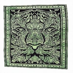 Tapisseries murales en coton tricoté imprimées de lions, écologiques, lavables, décoration de chambre, vente en gros en Inde - Product Image 1