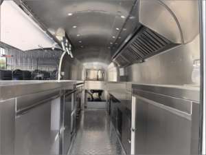 DELIN Casco de camión de comida de acero inoxidable de estilo mediterráneo Diseño resistente al óxido de catering para eventos temáticos Snacks Dulces Hielo - Product Image 6