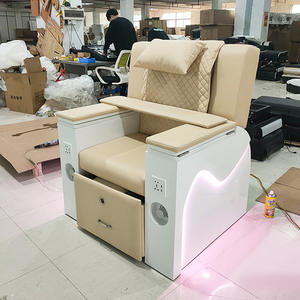 Mesa de salón de lujo para uñas, silla de manicura ajustable, estación de pedicura, masajeador de Spa, sistema de chorro sin tubería, función de masaje de vibración - Product Image 2