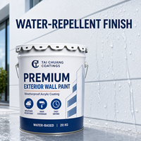 Peinture murale extérieure au latex TC pour façades de bâtiments et rénovation de maisons Couleurs et emballages personnalisés