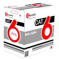 Câble LAN de réseau Ethernet LSZH UTP FTP SFTP CAT6 en cuivre nu pur massif 25 ans de câbles de Communication de produit d'usine OEM
