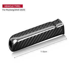 <span class=keywords><strong>Shasha</strong></span> fibre de carbone véritable couverture intérieure de voiture frein à main Auto accessoires pour Ford Mustang 2010 2011 2012 2013 2014 - Product Image 6