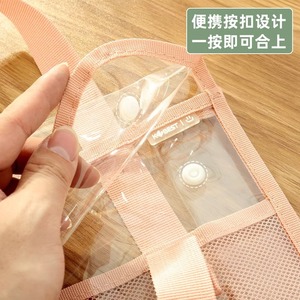 Bolsa transparente para documentos de PVC, forma rectangular con cierre a presión para viajes y almacenamiento, organizador de oficina, soporte para libros - Product Image 3