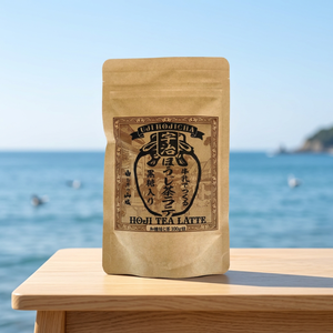 Poudre de thé Hojicha UJI en sachet de 100g, boisson instantanée aromatisée - Product Image 1