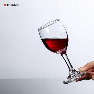 <span class=keywords><strong>Verre</strong></span> à vin rouge à long pied en cristal transparent brillant de qualité supérieure, avec logo personnalisé, certifié qualité alimentaire, capacité 210 ml, cadeau d'affaires - Product Image 2