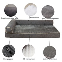Bestseller Luxus Winter-Haustierbett Waschbar Plüsch Weicher Velours-Stoff Rutschfest Langlebig Wasserdicht Warm Atmungsaktiv für Kleine Haustiere