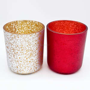 Accessoires <span class=keywords><strong>de</strong></span> parfum faits à la main Hongyu, pot à bougie en verre à fond incurvé personnalisable, 96110, pot étoile, argent brisé, haute qualité - Product Image 3