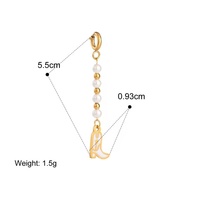 Accessoires de bijoux de plage pour bikini, boucle plaquée or 18 carats en acier inoxydable et titane, forme de coquillage en pierre naturelle, pour foulards DIY