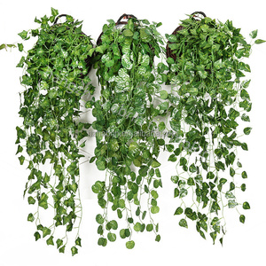 Feuillage artificiel en PE, feuilles de lierre, lianes suspendues artificielles, décoration pour mariage, intérieur, extérieur, maison, jardin, balcon, terrasse, bricolage - Product Image 1