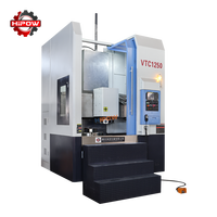 VTC1250 HIPOW Nouvelle petite machine à tourner verticale CNC à 2 axes pour travaux moyens, haute précision 0,01 mm, porte-outils à 8 postes