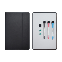 Tableau blanc de bureau pliable effaçable à sec avec support cahier de dessin sur le bureau pour l'école des enfants