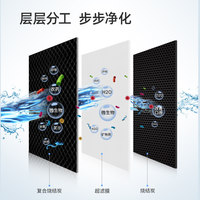 Distributeur d'eau chaude instantanée électrique de bureau AHP-UF-80B, chauffage rapide en 3 secondes, purificateur d'eau sans réservoir 0,01 µm, usage domestique et extérieur