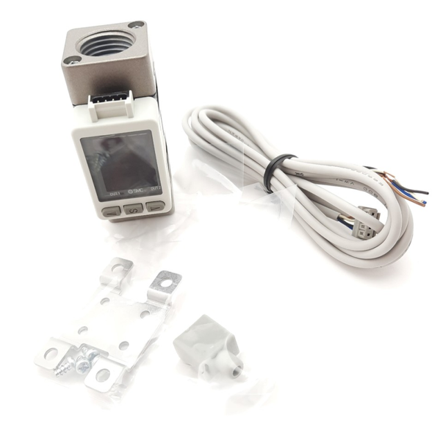 New and Original PFMB7102-N04-B Digital Flow Switch 10-1000L/min, 0.8MPa, 24VDC, 1/2" PNP