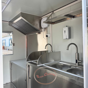 Camion mobile commercial chariot cuisine complète remorque de restauration rapide pour Hot Dog Franchise Street Van à vendre en Europe - Product Image 5
