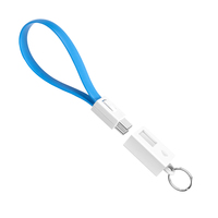 Cable de Carga USB para Teléfono de 20 cm, 60 W, TIPO-C a USB C, con Llavero, para Banco de Energía y Computadora, Precio Económico, Promoción 2026