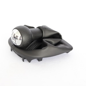 Pomo de palanca de cambios de cuero negro para coche Peugeot, para transmisión manual 106 205 206 306 406 207 307 - Product Image 4