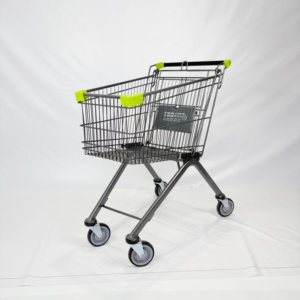 Chariot de courses classique de style allemand, chariot de supermarché en métal, chariot à provisions pour les magasins de détail - Product Image 1