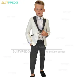 Ensemble de costumes pour garçons poussiéreux gilet pantalon 3 pièces activités scolaires de retour ensembles de tenues de smoking formels pour fêtes d'enfants - Product Image 4