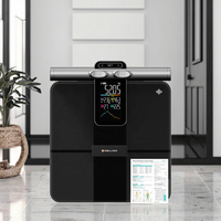 Balance numérique intelligente professionnelle FI2419LB avec écran VA, 8 électrodes, analyse complète du corps, alimentation par piles