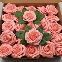 Roses Artificielles Douces au Toucher en Mousse 8cm