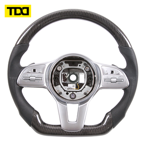 Volant en cuir et fibre de carbone personnalisé TDD pour Mercedes Benz, nouvelle version améliorée, W211 Classe C W204 - Product Image 5